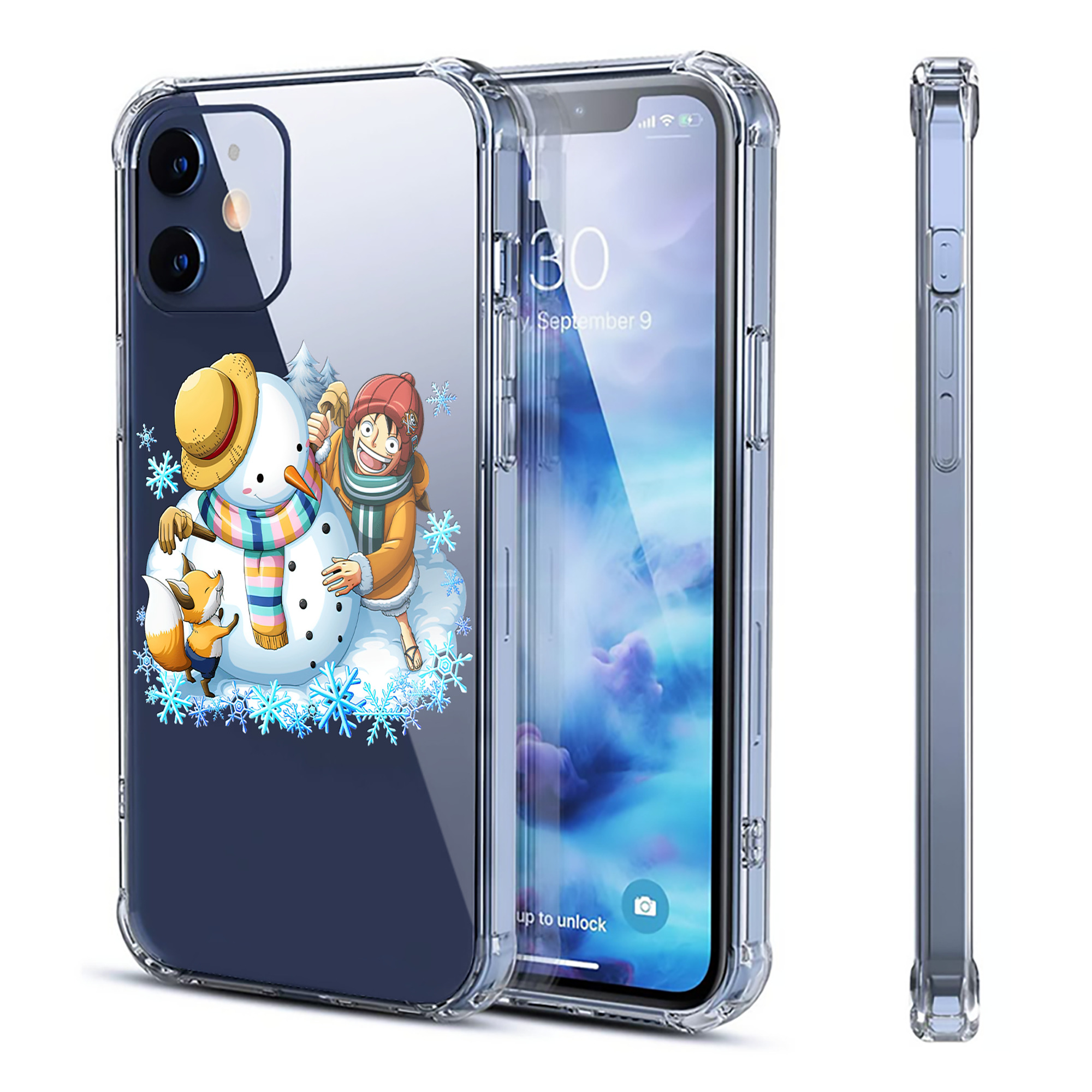 （画像用） ワンピース モンキー・D・ルフィ ONE PIECE Monkey D. Luffy 【iPhone 12シリーズ対応】透明スマホケース（クリアソフトケース）